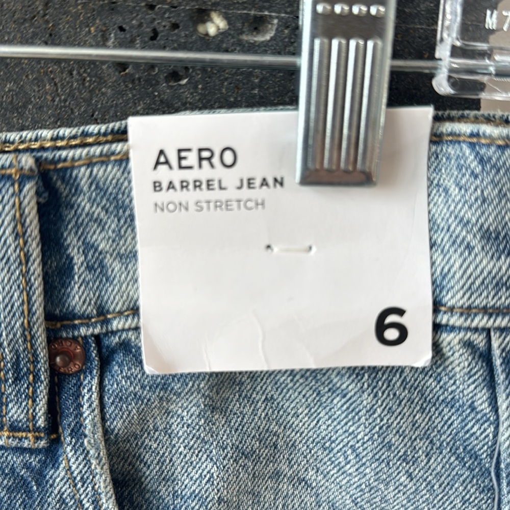 Aeropostale Barrel Jeans 6 100% cotton - Picture 3 of 5
